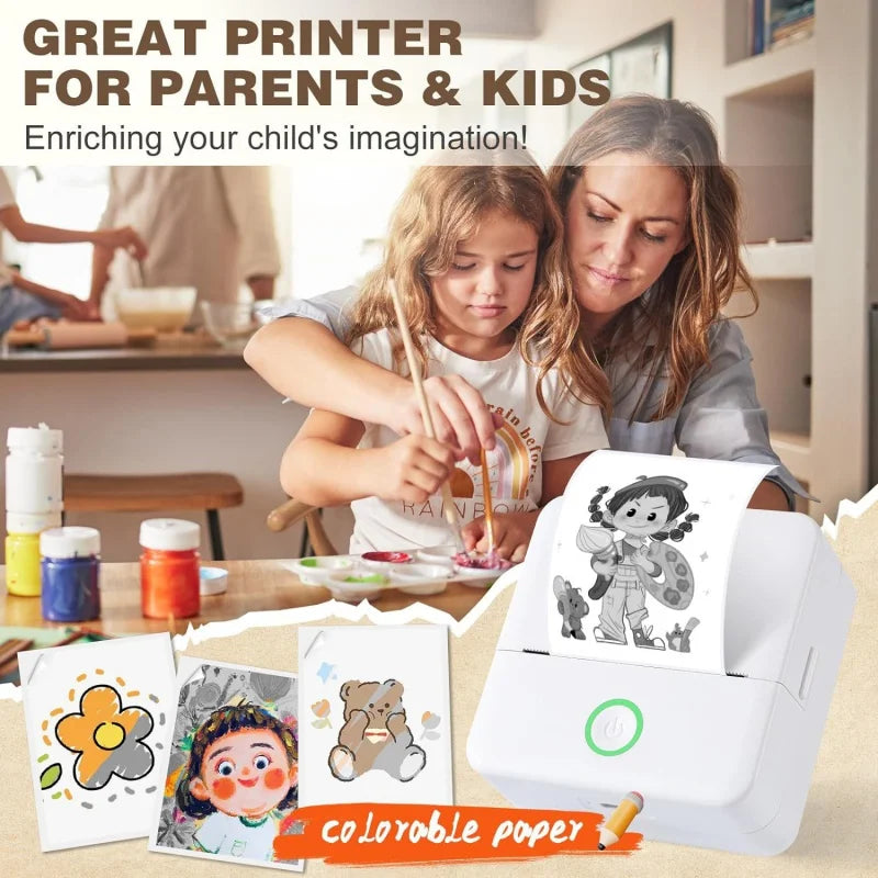 🖨️ Imprimante Thermique Bluetooth Sans Encre –PrintsyMini™